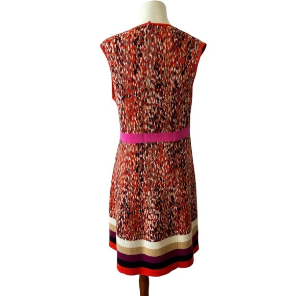 MISSONI SLEEVELESS WOOL BLD KNIT DRESS M ORANGE LABEL 2015 SEASON DESIGNER BOLD - Picture 5 of 13
